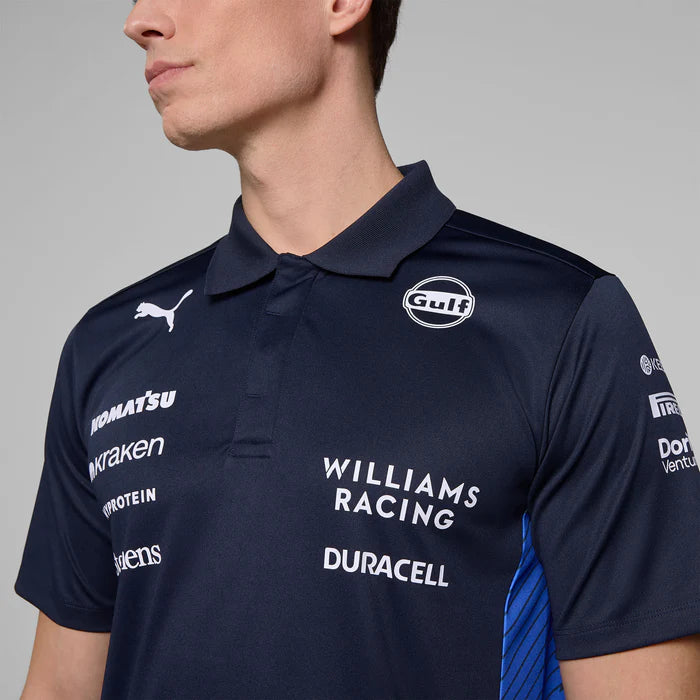 Camiseta Polo Atlassian Williams Racing Oficial 2025