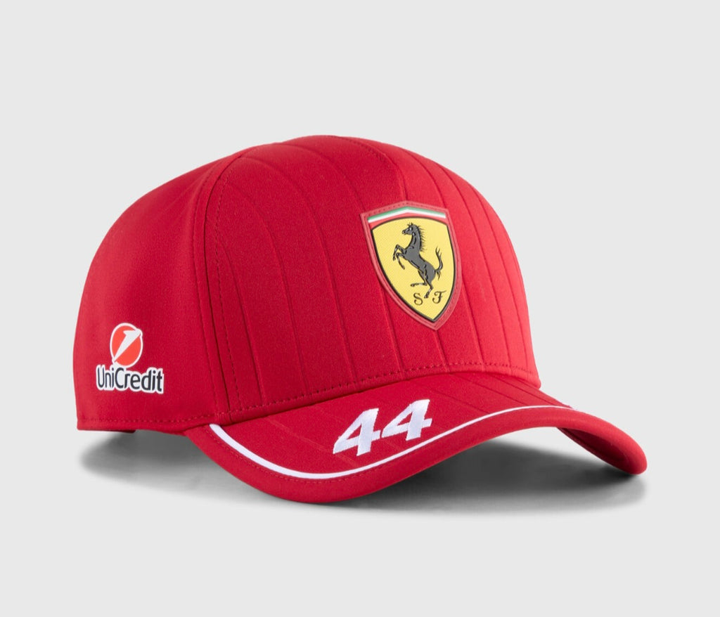 Gorra Ferrari Lewis Hamilton #44 Roja 2025